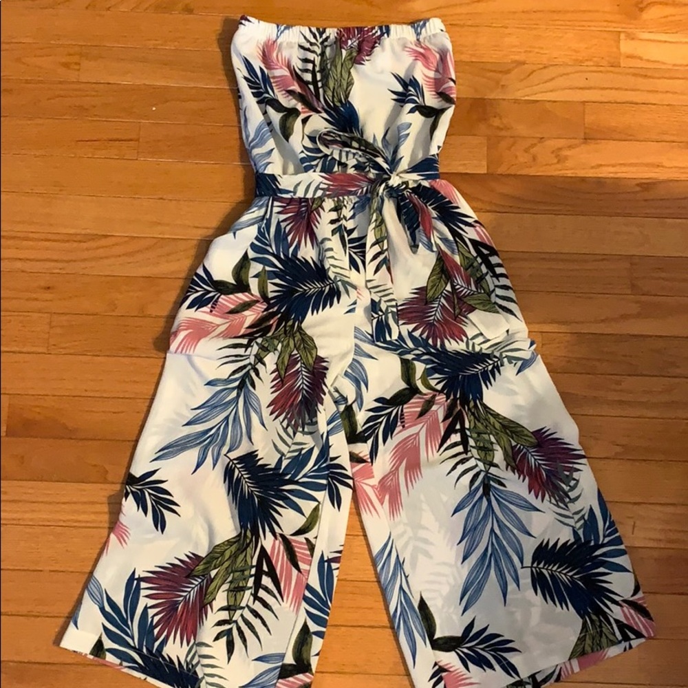 Strapless romper pants